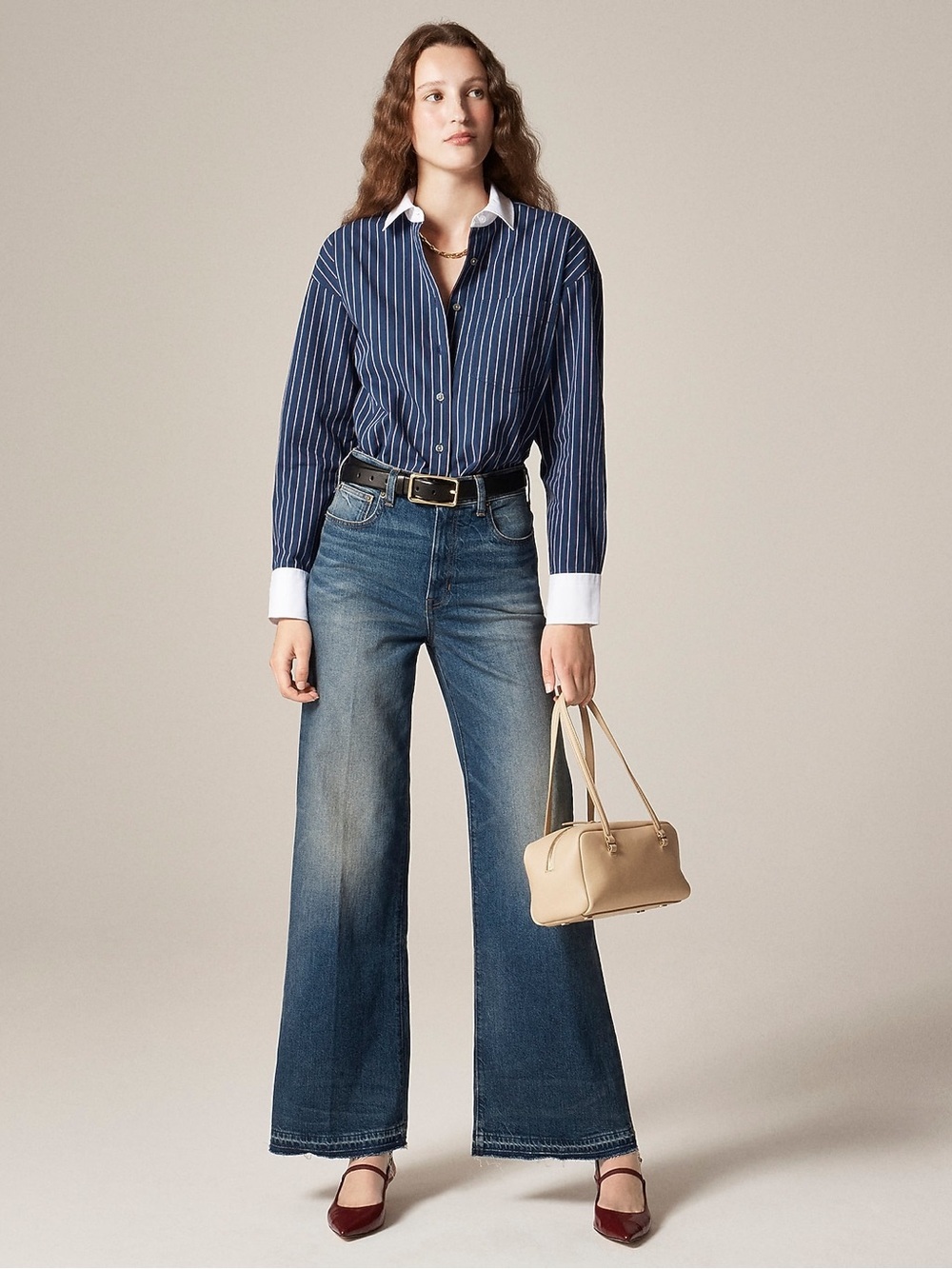 J Crew Denim trouser jean High Rise 29 Preppy Minimalist Quiet Luxury Academia